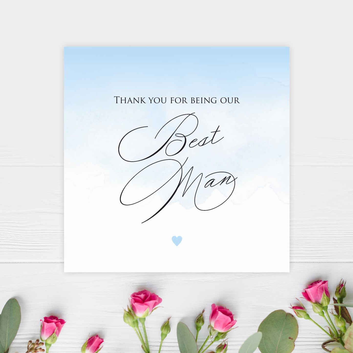 Best Man - Watercolour Thank You
