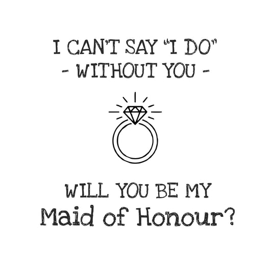 Will you Be my Maid of Honour - Ring