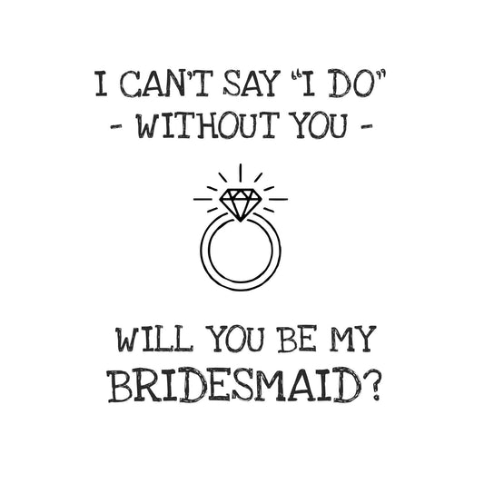 Will you Be my Bridesmaid - Ring