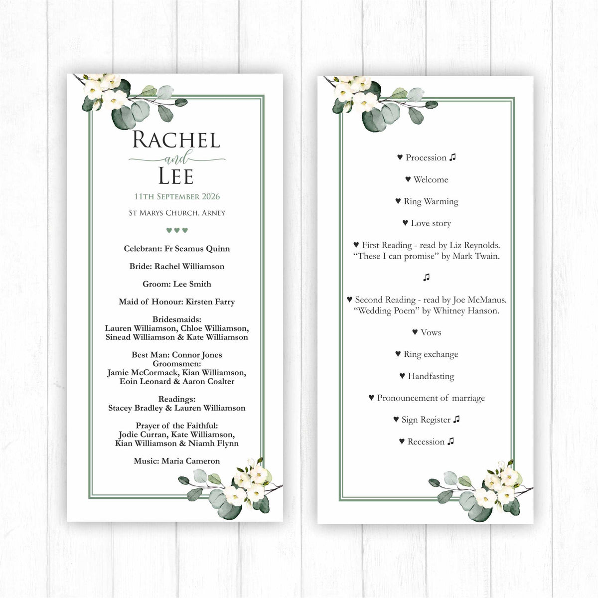 Eucalyptus Love Booklet